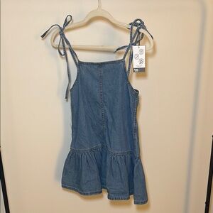 Primark Blue Ruffled Tie Front Sundress